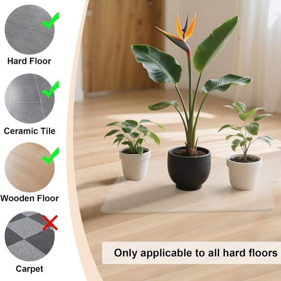 NEW Office Chair Mat for Hardwood Floor - 28"X30" - Picture 3 of 9